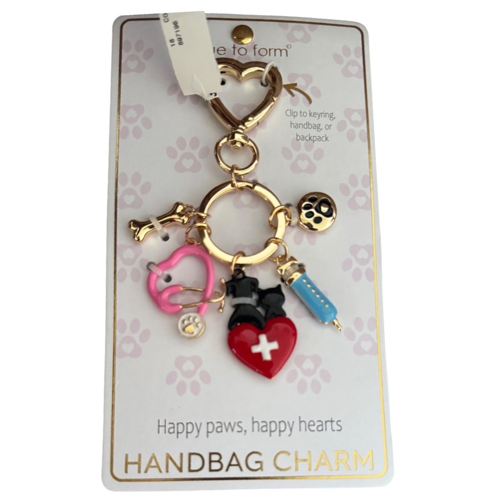 Happy Paws Vet Animal Doctor Handbag Charm NWT